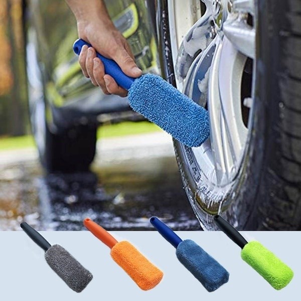 Upgraded version Lengthened Car maintenance Rim Cleaning Bru