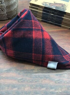 5pcs Dog Bandana Plaid Scarf ties Collar Cats Small Medium L