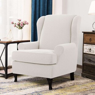 Arm Wing Back Chair Cover Elastic Armchair Wingback Chair Wi