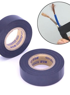 Black PVC Electrical Tapes Flame Retardent Insulation Adhesi