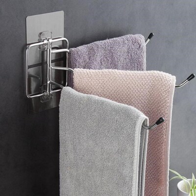 RecabLeght Adjustable Towel Holder Wall Mounted Towel Rack B