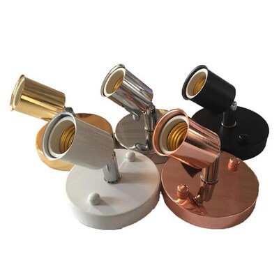 E27 Bulb Holder Modern Wall Lamps Sconces 180 Degrees Rotati