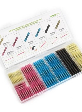 5Sizes Thicken Waterproof Heat Shrink Terminal 200PCS Shrink