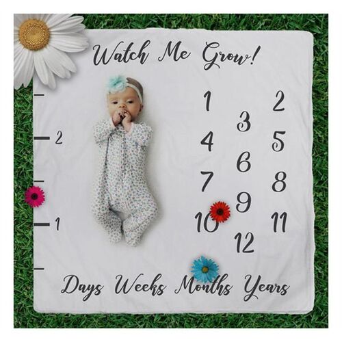 1pc 100x100cm Milestone Blanket Photo Photography Prop Blank