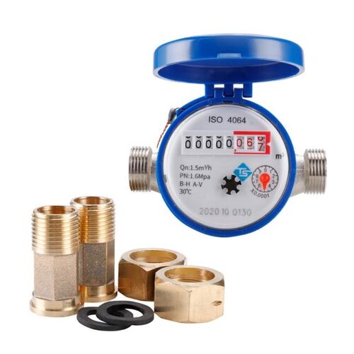 Water Meter Mechanical Rotary Wing 0-30℃ Cold  E-TYPE 1/
