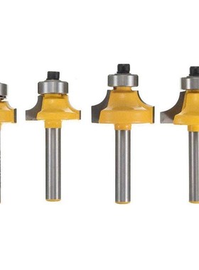 4Pcs 1/4 Inch Shank Round over Router Bits Corner Rounding E