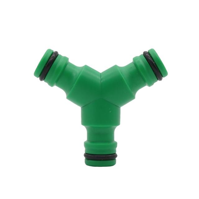 Y Type Water Quick Coupling 3 Way Garden Hose Connector Spli