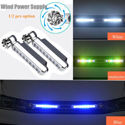 Wind Energy No Need External Power Supply Car Daytime Runnin