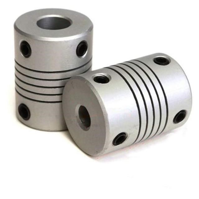 2 Pcs Aluminium CNC Motor Jaw Shaft Coupler 5x8mm Flexible C