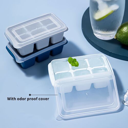 3pcs Ice Cube Maker Trays With Covers Ice Cream Maker Mold 6
