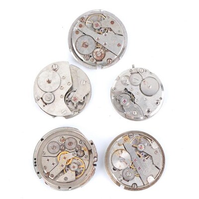 5Pcs Random Watch Waste Machinery Movement Steam Punk DIY Ma