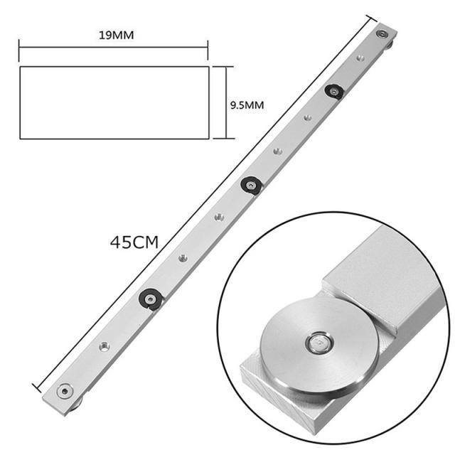 450mm Universal Aluminum Alloy Rail Miter Bar Slider Table S