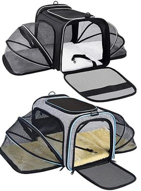 Expandable Pet Carrier Dog Cat Soft Crate Airline Approved K