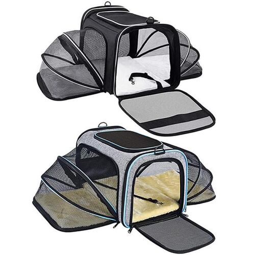 Expandable Pet Carrier Dog Cat Soft Crate Airline Approved K