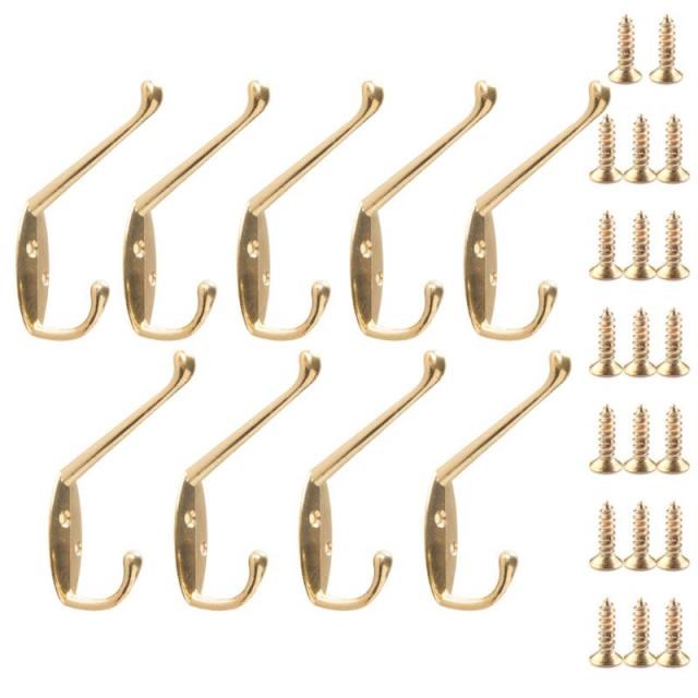 9Pcs Coat Hat Wall Hooks Heavy Duty Wall Mounted Hanger Retr