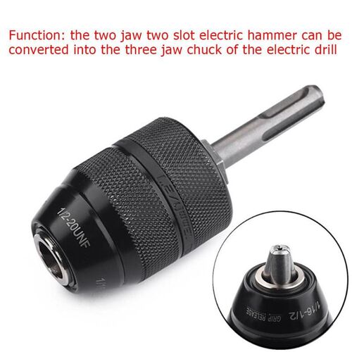 SDS Keyless Drill Chuck 2-12mm Quick Change Adapter Converte