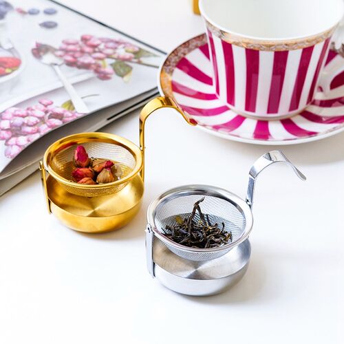 Stainless Steel Rotating Fine Tea Mesh Tea Strainer Tea Infu