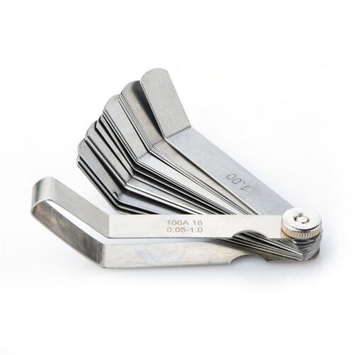 16 Blades Feeler Gauge Carbon Steel Metric Imperial 0.05-1.0