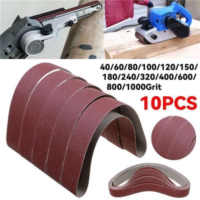 10Pcs 740*40mm Sanding Belts 40-1000 Grits Sandpaper Abrasiv