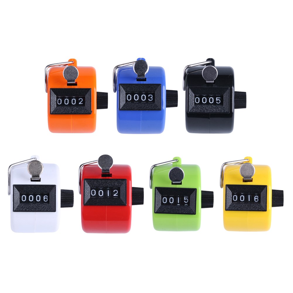 Digital Hand Tally Counter 4 Digit Number Manual Hand Held T