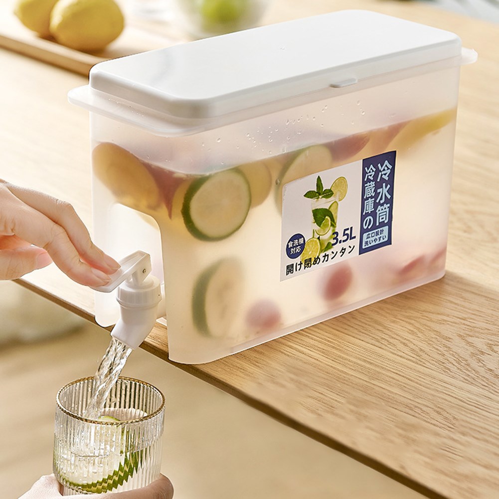 3.5L Cold Kettle with Faucet Refrigerator Fruit Teapot Summe