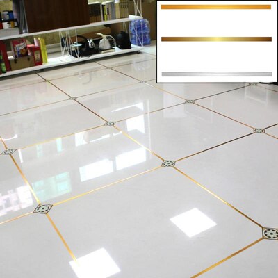 Floor Tiles Stickers Waterproof Seam Line Tile Stick Self Ad