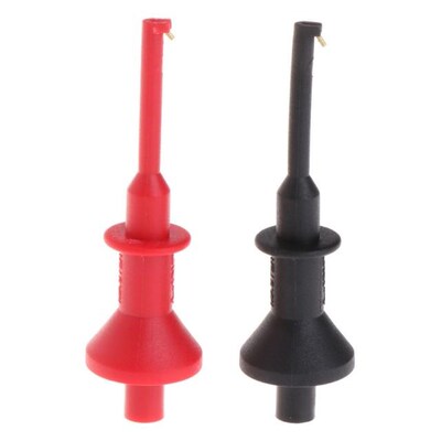 2Pcs Test Hook Clip Multimeter Test Lead Extension Probe Tes