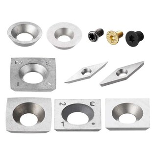 10Pcs/Set Wood High Hardness Carbide Insert Cutters Screws D
