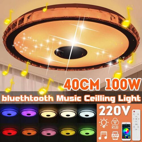 40CM 220V RGB LED Ceiling Lights APP Remote bluetooth Music
