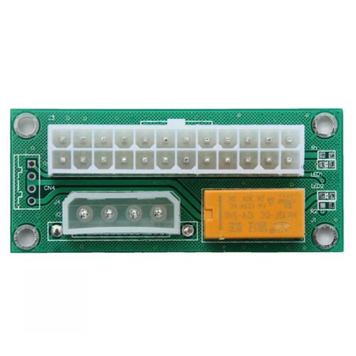 Dual Power Start Board 24Pin/20Pin to IDE 4Pin Module Synchr