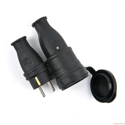 European Rubber Industrial Male & Female Plug Socket 16A 220