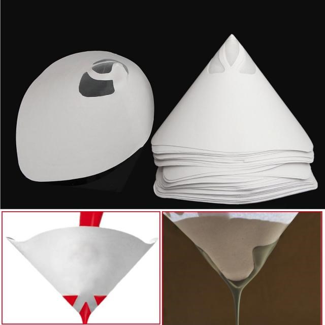 50PCS Paper Paint Strainers Paper Paint Conical Strainers Me