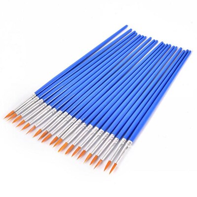 Professional 10pcs Paintbrush Oil Acrylic Brush Watercolor P