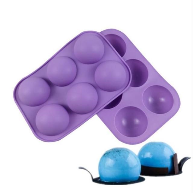 Muffin Cup 6 Cavity Silicone Cake Molds Hot Chocolate Bomb M