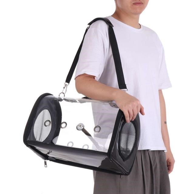 Portable Bird Carrier Cage Bag Breathable Parrot Out Backpac