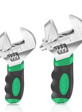 LAOA Short Handle Adjustable Wrench 6/8inch Enlarge Open Mon