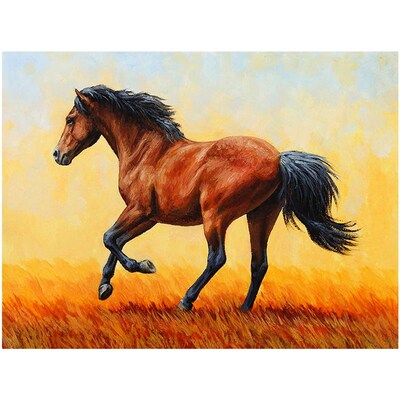 DIY Diamond Painting Horse, Animal Full Drill Paint with Dia