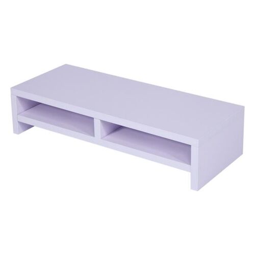 2-Tier Desktop Monitor Stand Shelf Plinth TV LCD Laptop PC S