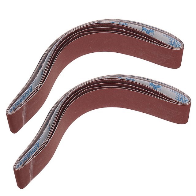 10pcs 40 to 1000 Grit 40mm x 740mm Sanding Belts For Angle G
