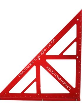 45?° 90?° Aluminum Alloy Triangle Ruler Easy-read Layout