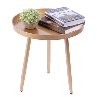 Modern Simple Metal Side End Table Round Coffee Table for Li