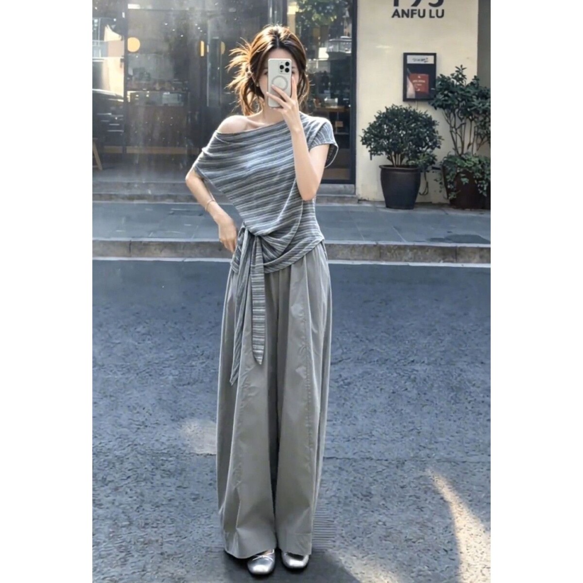 韩系超好看松弛感穿搭一