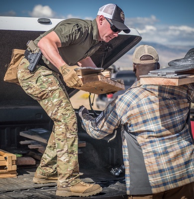 原品面料赫利肯迷彩弹力户外长裤