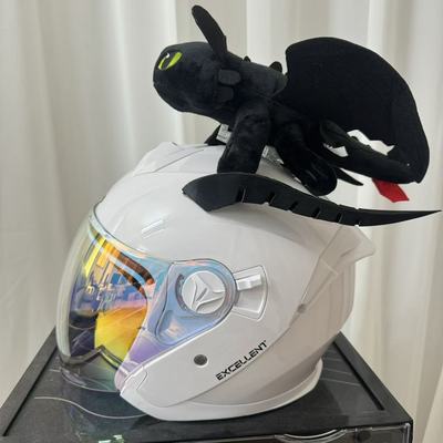 炫酷头盔角龙角头盔无牙仔配件