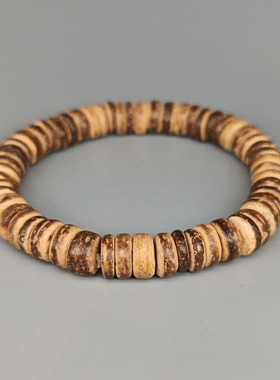 单串椰壳弹力复古做旧手环民族风
