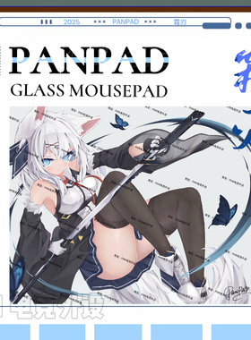 PANPAD电竞钢化玻璃鼠标垫打瓦顺滑无畏契约WALLHACK同款鼠标垫