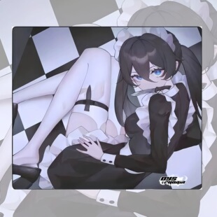 Yuri二次元 复刻钢化玻璃鼠标垫女生电竞游戏FPS Maid Dysphoria