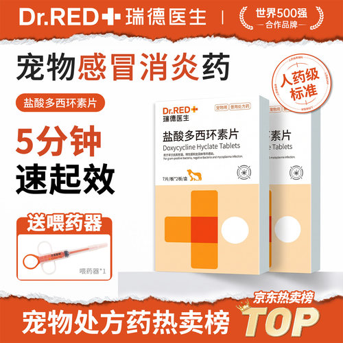 瑞德医生猫咪感冒药猫鼻支宠物