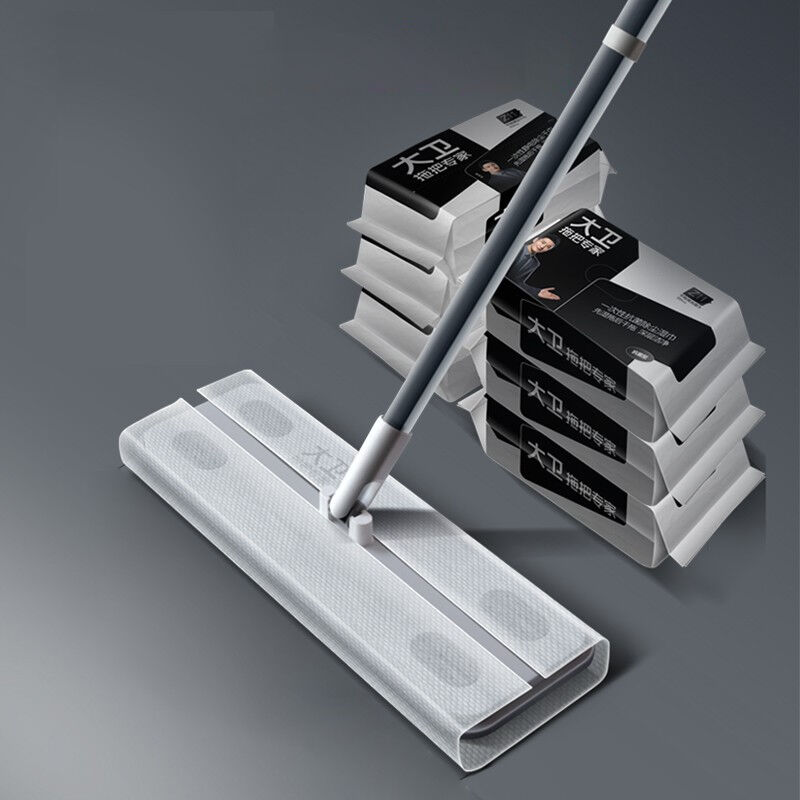 大卫拖把平板拖地神器免手洗家用懒人湿巾吸尘纸拖布擦地板Z11+3