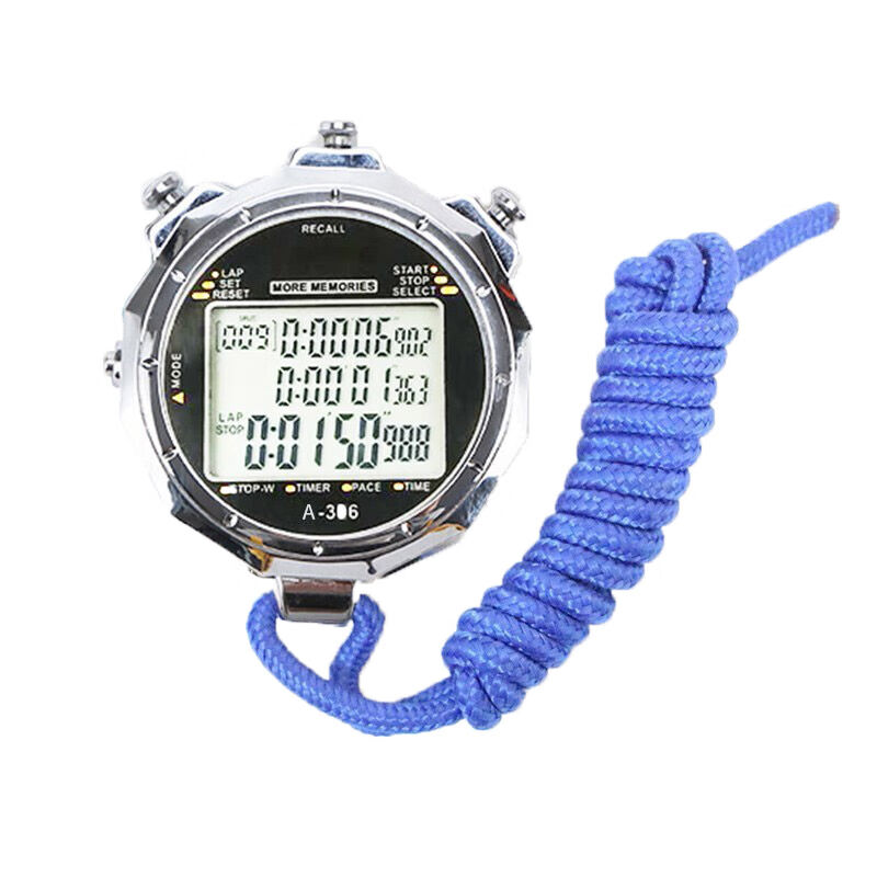 众义铖户外秒表电子秒表计时器刻3排100道运动健身跑步田径训练比